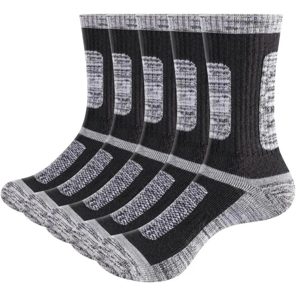 Mens Socks Mid  Safety Boot Socks Anti  Work Socks For Men, Casual Athletic Socks, 5 Pairs