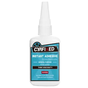Strong Cyanoacrylate (CA) Super Glue by CYAFIXED, Super Penetration Fast Thin Viscosity Instant CA Glue for Plastic, Wood, Metal, Hobby Models and Stabilizing Cracks