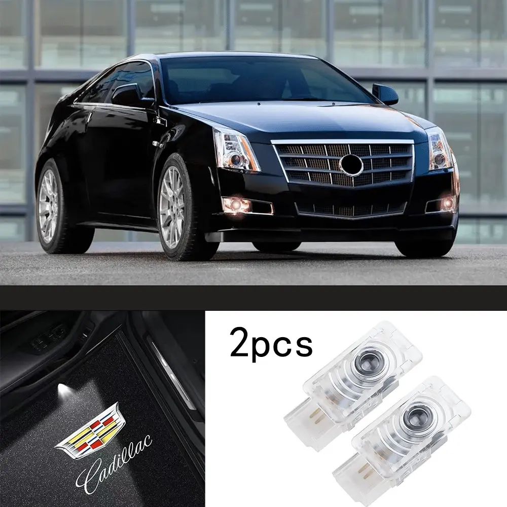 2 Pcs LED Interior Decoration Sticker Light, Led Car Lights Interior, Car Decorative Light, Auto Decorative Light, Fit Cadillac SRX/ATS-L/XT5/XT6/XTS, CREE Chip, 12V/3W Low Power, Temperature Resistant, Plug & Play, Waterproof Dustproof