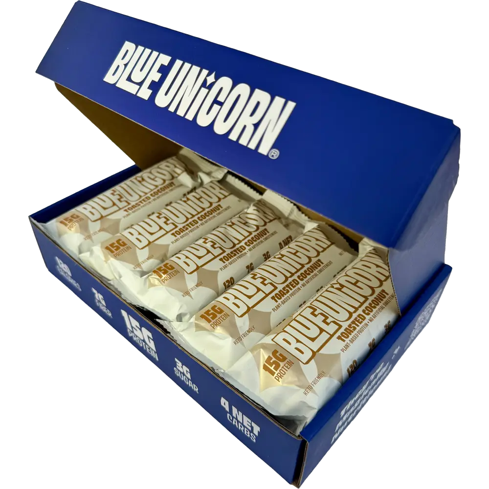 Toasted Coconut Protein Bar - 15g Protein, 7g Fiber, 3g Sugar - Indulgent Chocolate Dipped Protein Treat