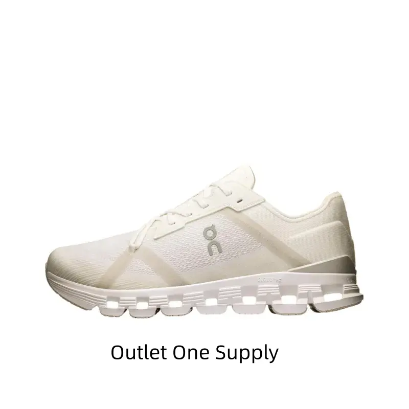 White Breathable Cross-Training Shoes, Cloud Cushioning Midsole with Lightweight Mesh Upper Design