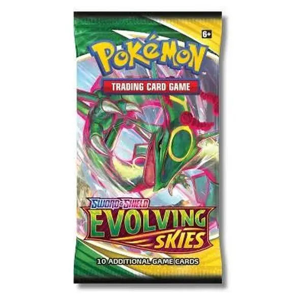 Pokémon TCG: Sword & Shield- Evolving Skies Booster Pack (ONE PACK) (10 Cards)(NO REFUNDS OR RETURNS ONCE PURCHASED)