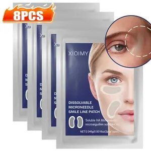 8pcs Micro Needle Facial Patches, Deep Moisturizing Gel Mask, Smooth & Bright Skin, Suitable for All Skin Types, Eye Area Care