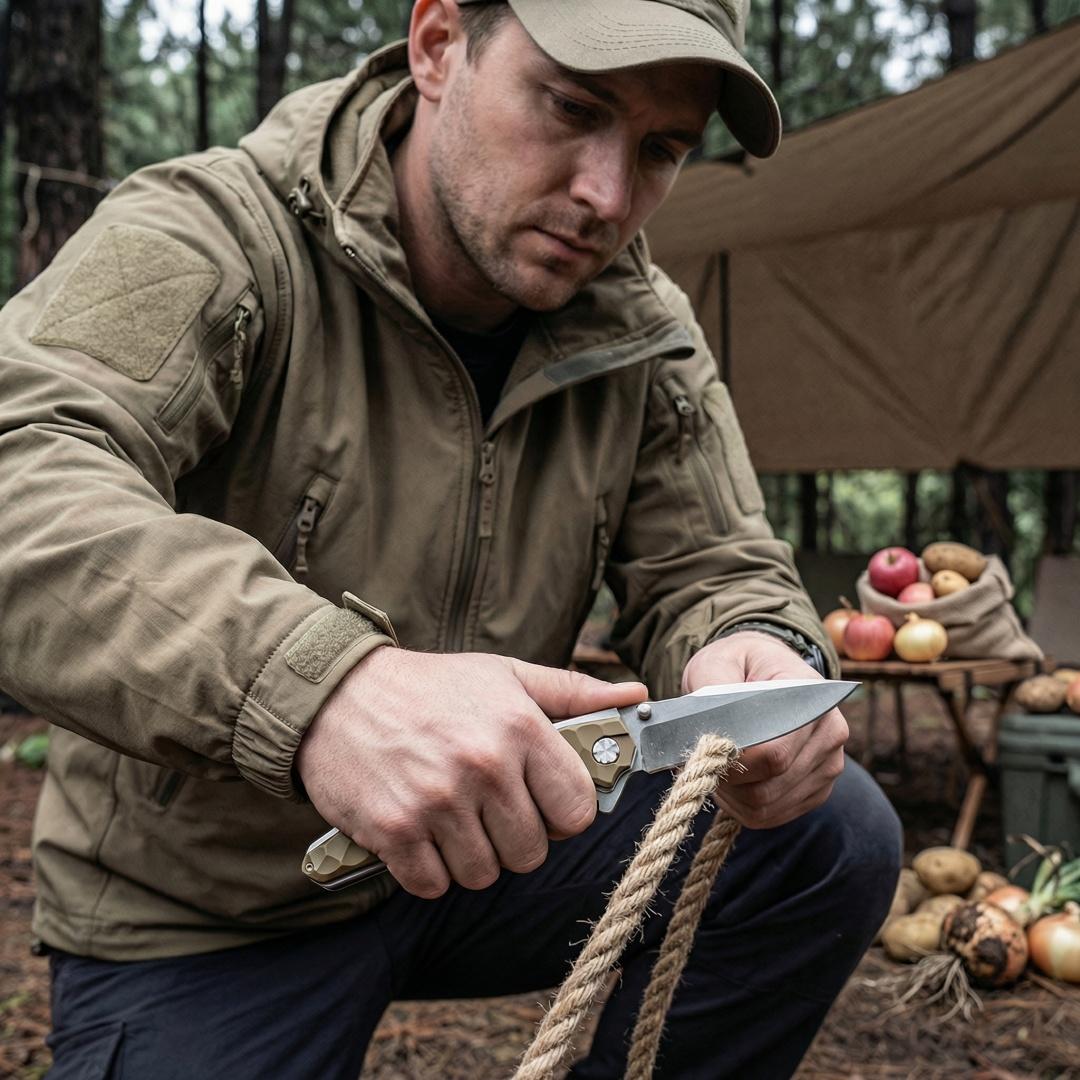 Multifunctional cutting tool for outdoor use by users