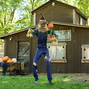 Animated Rotten Harvester Scarecrow Halloween Prop for Home and Professional Haunts