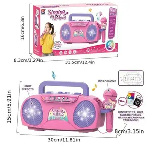 Children's karaoke singing machine, parent-child educational toy, toy for children's vocal practice, game gift, gift for Children's Music Festival, Christmas and Halloween