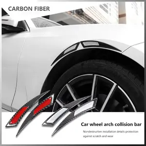 Carbon Fiber Wheel Eyebrow Protector - Anti-Scratch Fender Flare Trim, No-Drill Easy-Install Wheel Arch Extender Guard for Car, SUV, Pickup - Car Accessories, Vehicle Exterior Accessory, Accessories For Car