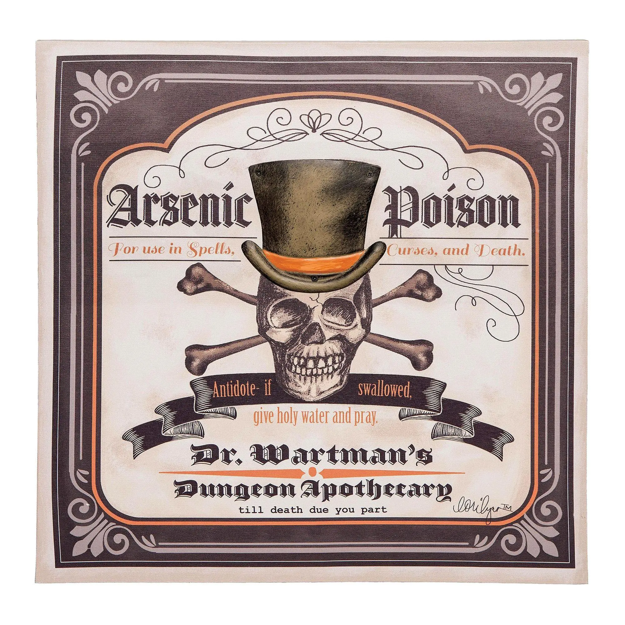 Gallerie II 3D Poison Skeleton Wall Art