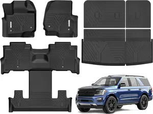 YITAMOTOR Floor Mats for 2018-2025 Ford Expedition 2ND Row Bucket seat, Waterproof Floor Liners with Backrest and Back Seat