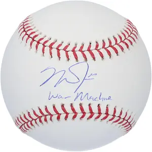 Mike Trout Los Angeles Angels Autographed Baseball with "WAR Machine" Inscription - Fanatics Authentic Certified