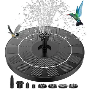 AISITIN 3.5W Solar Fountain Pump Garden Solar Powered Water Feature, Solar Pond Pump with 6 Nozzles for Bird Bath, Fish Tank, Patio, Pond