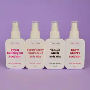 Body Spray 120ML, Fragrance Mist, Strawberry Shortcake, Vanilla Musk, Snow Cherry, Fresh Subtle Scent, Attractive Aroma, Unisex Perfume, Ideal for Men & Women, Daily Use