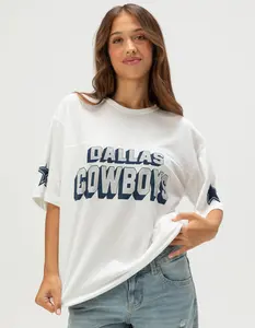 JUNK FOOD Dallas Cowboys Halfback Womens Jersey Tee