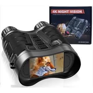 4K Night Binoculars, 8x Digital Zoom Infrared Night Vision Binoculars with 32G Memory Card, Outdoor Camping Observation Binoculars
