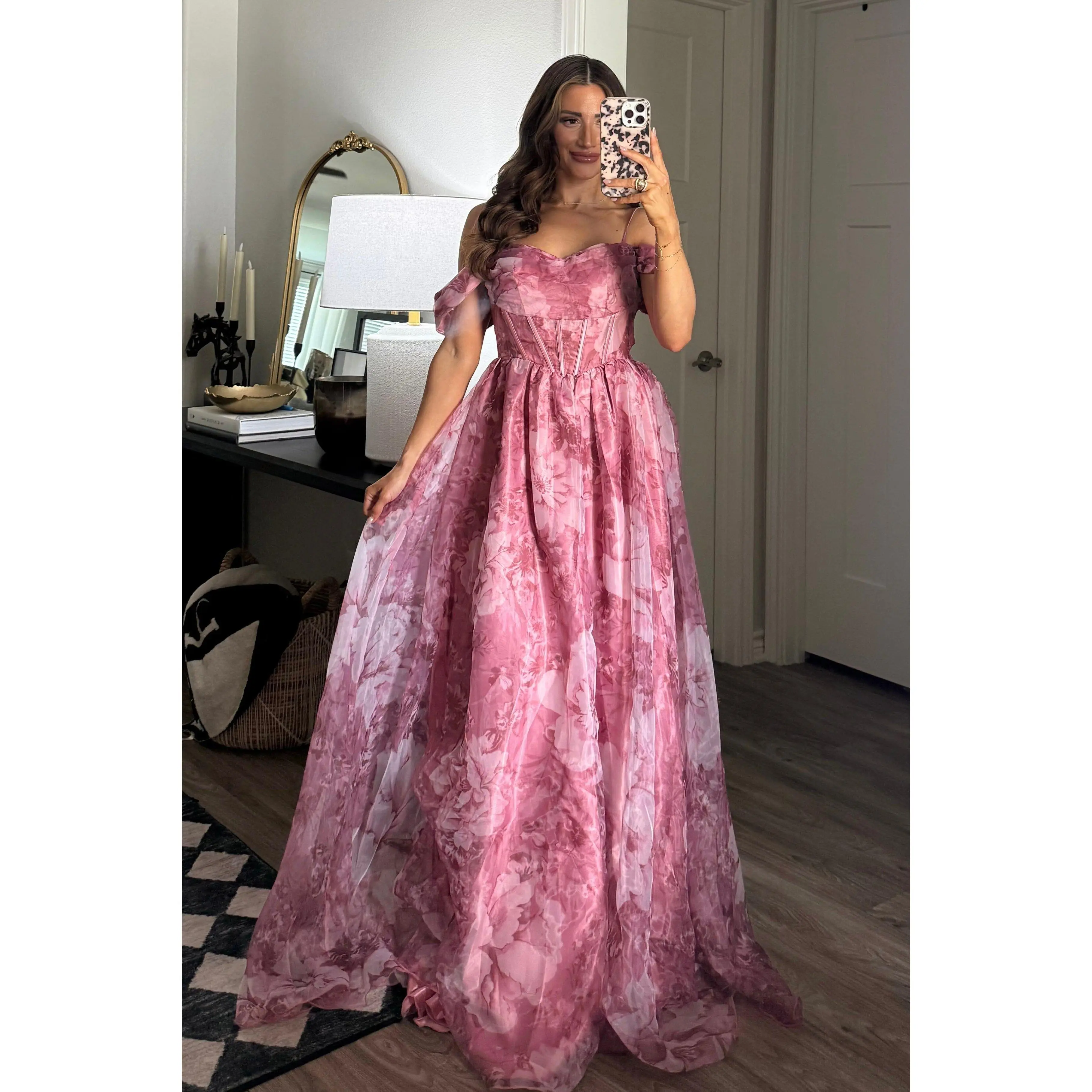 garden romance magenta floral print organza maxi dress Magenta Floral Print Organza Maxi Dress | Womens | Small (Also in XS, M, L, XL) | Lulus Exclusive | Pink Dresses | Prom Dresses