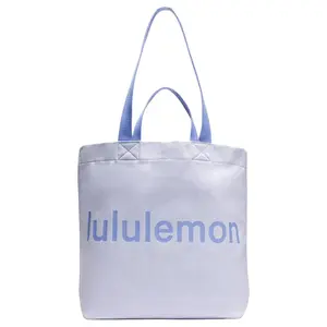 Lululemon Double-Handle 17L Canvas Tote Bag in Serene Blue and Dusty Lavender for Men and Women