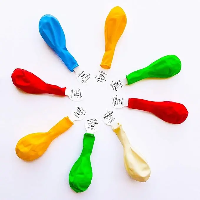 20 LED Light Up Balloons Mixed Colors Flashing Lasts 24 Hours Glow in the dark for Birthday Glow Party Favors Supplies Wedding Halloween Christmas Decorations Pack