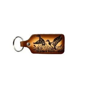Leather Duck Keychain