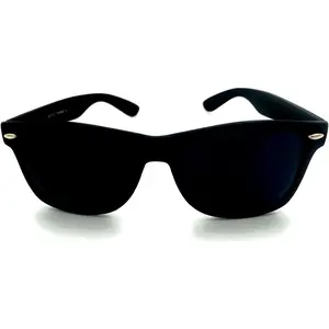 Super Dark Category 4 Black Out Vintage Retro Shades Sunglasses for Men Women Light Sensitivity