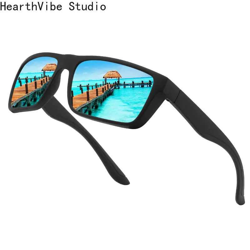 HearthVibe Anti Glare Polarized Light Sports Sunglasses - Lightweight Colorful Coated Casual Cycling Glasses for Adult Outdoor Sports, Driving