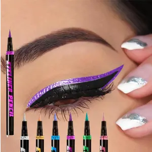 Glitter Liquid Eyeliner (6 Counts/set), Long Lasting Shimmering Eyeliner, Multifunctional Makeup Tool for Women & Girls, Cosmetic