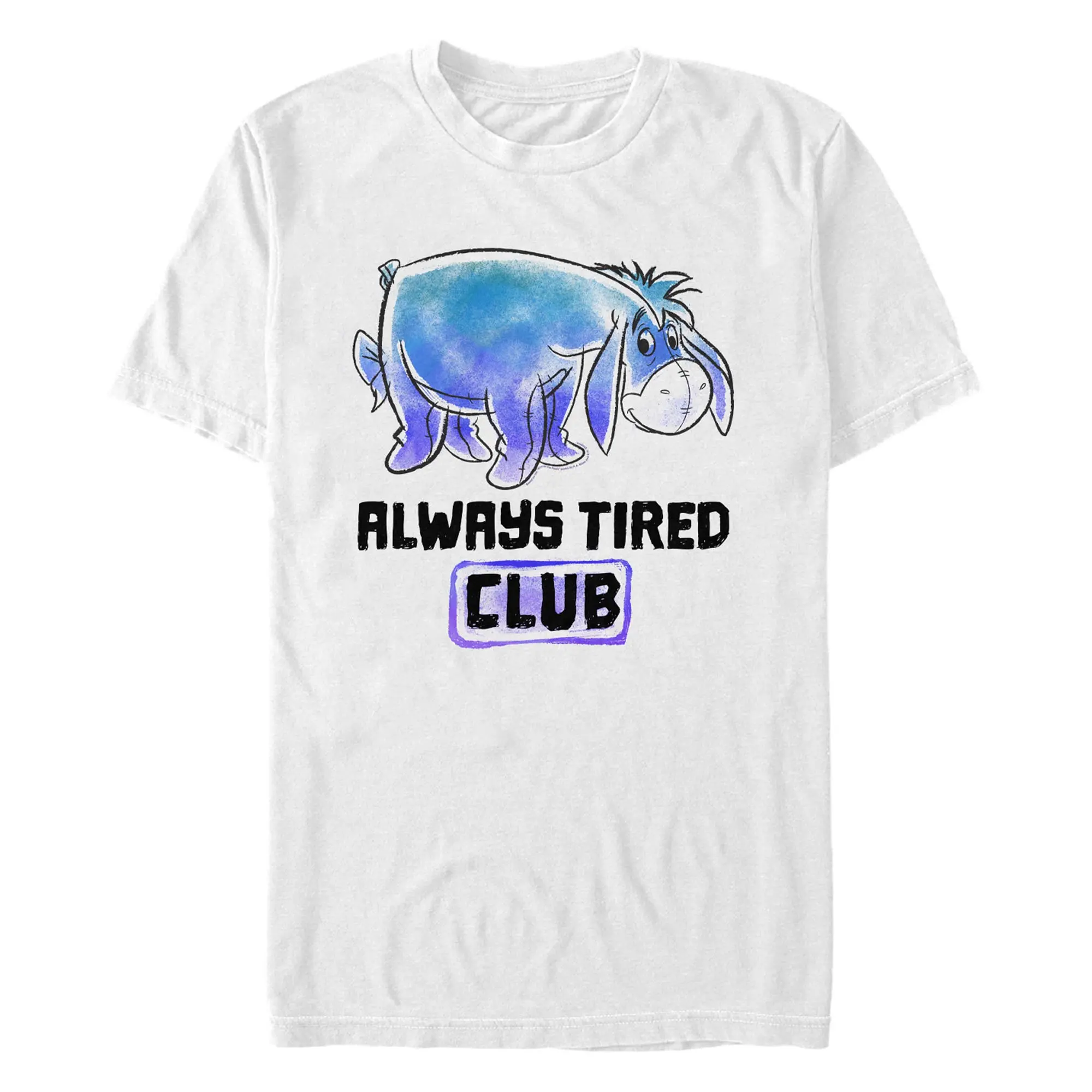 Men's Winnie the Pooh Eeyore Always Tired Club T-Shirt
