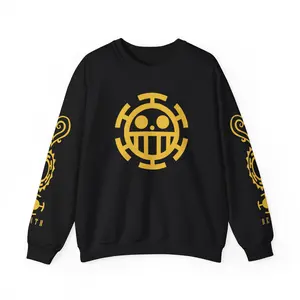Copy of AnimeTrafalgerr DL.aw Pirates Sweatshirt, O.n.e-piece. Gift, Anime Manga Fan, Hoodie Top, Japanese Anime Clothing, Nautical Gift