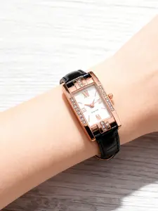 Fashionable and Elegant Women's Watches, Square Women's Quartz Leather Straps, Luxurious Women's Watches, Suitable for Gatherings and Daily Wear, Gifts for Friends