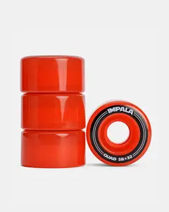 Impala Rollerskates Replacement Wheels 4-Pack 58mm Red