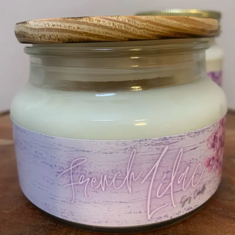 Taylor Candle Company French Lilac soy candle in various sizes