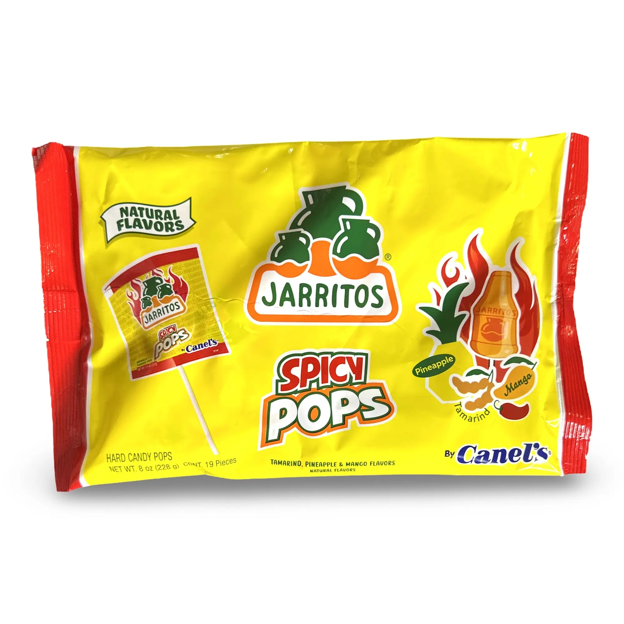 Jarritos SPICY Lollipops Mixed Bag Includes Tamarind, Mango, and Pineapple