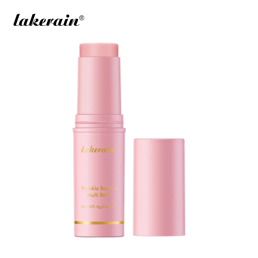 Lakerain Pink Collagen Volume Multi Balm - KoreanSkincare Anti-Aging Solid Stick,neck anti-aging radiance booster Smooth Fine Lines,Portable Travel Essential Hydrate Sunflower Oil Hyaluronic Acid cream eye tightening nourish hydration