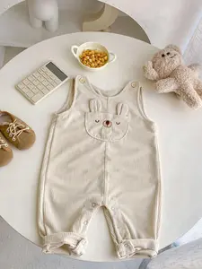 Spring and Autumn Infant Overall Pants for Boys and Girls, Corduroy Long Crawlers for Babies, Stylish Baby Clothing, Baby Clothes Girl