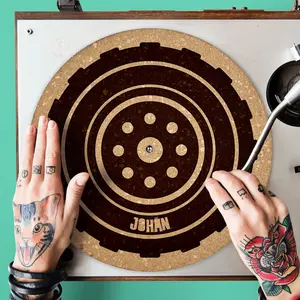 Tyre Cork Turntable Slipmat | Enhanced Static-Repellant Audiophile Vinyl Accessory | Quetzal Studio