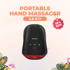 [mothersdaygift] CINCOM Portable Hand Massager (BLACK), Cordless, with Comfort Heat and Gentle Vibration, Adjustable Settings, Auto-Off Feature, Rechargeable, Perfect for Daily Relaxation, Ideal Gift