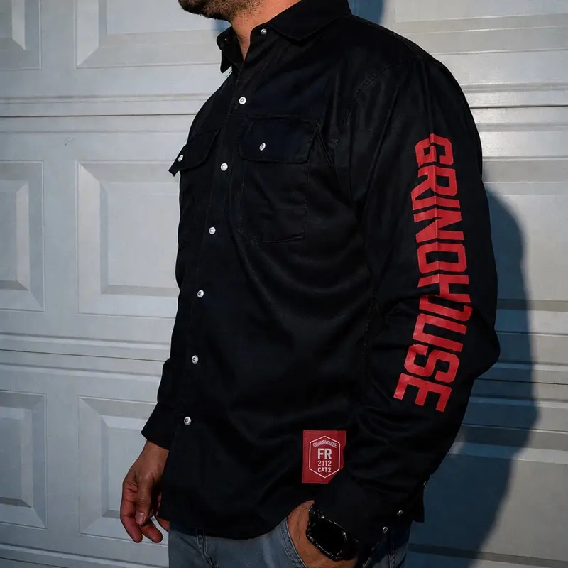 7/12s men’s UPGRADED vented flame resistant button up