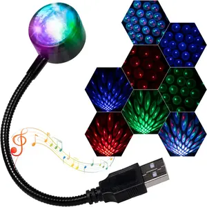 USB Star Projector Car Roof Light – Adjustable Romantic Ambient Nightlight, Cosmic Ceiling Decoration Lamp for Auto Interior Atmosphere