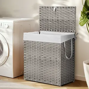 Sweet Furniture S - Laundry Hamper–Large Capacity Clothes Basket with Lid, Foldable Laundry Bin, Durable & Stylish Storage Organize