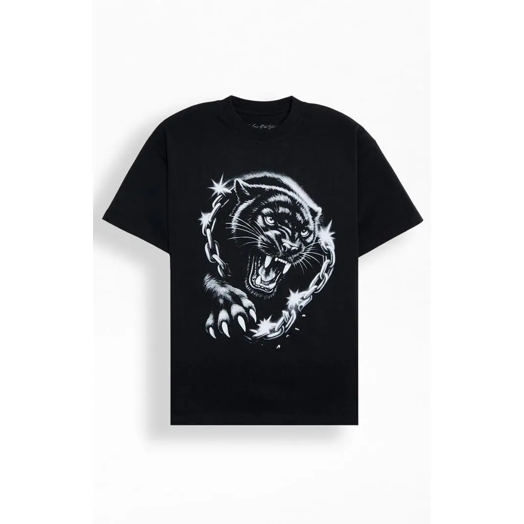 JOKES ON YOU Men's Jaguar Airbrush T-Shirt - Multicolor