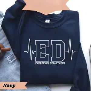 Emergency Department Sweatshirt, Emergency Nurse Sweatshirt, Emergency Shirt, ER Nurse Crewneck, ER Nurse Gift ER Department Sweater Nursing