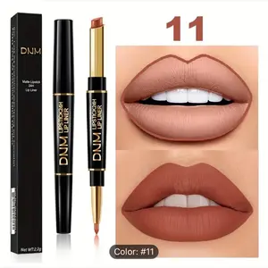 DNM - Matte Lipstick - 24H - Lip Liner - Combo - Color 11 -  Makeup -  Cosmetic Lip Care Gloss Lipgloss Case Compact