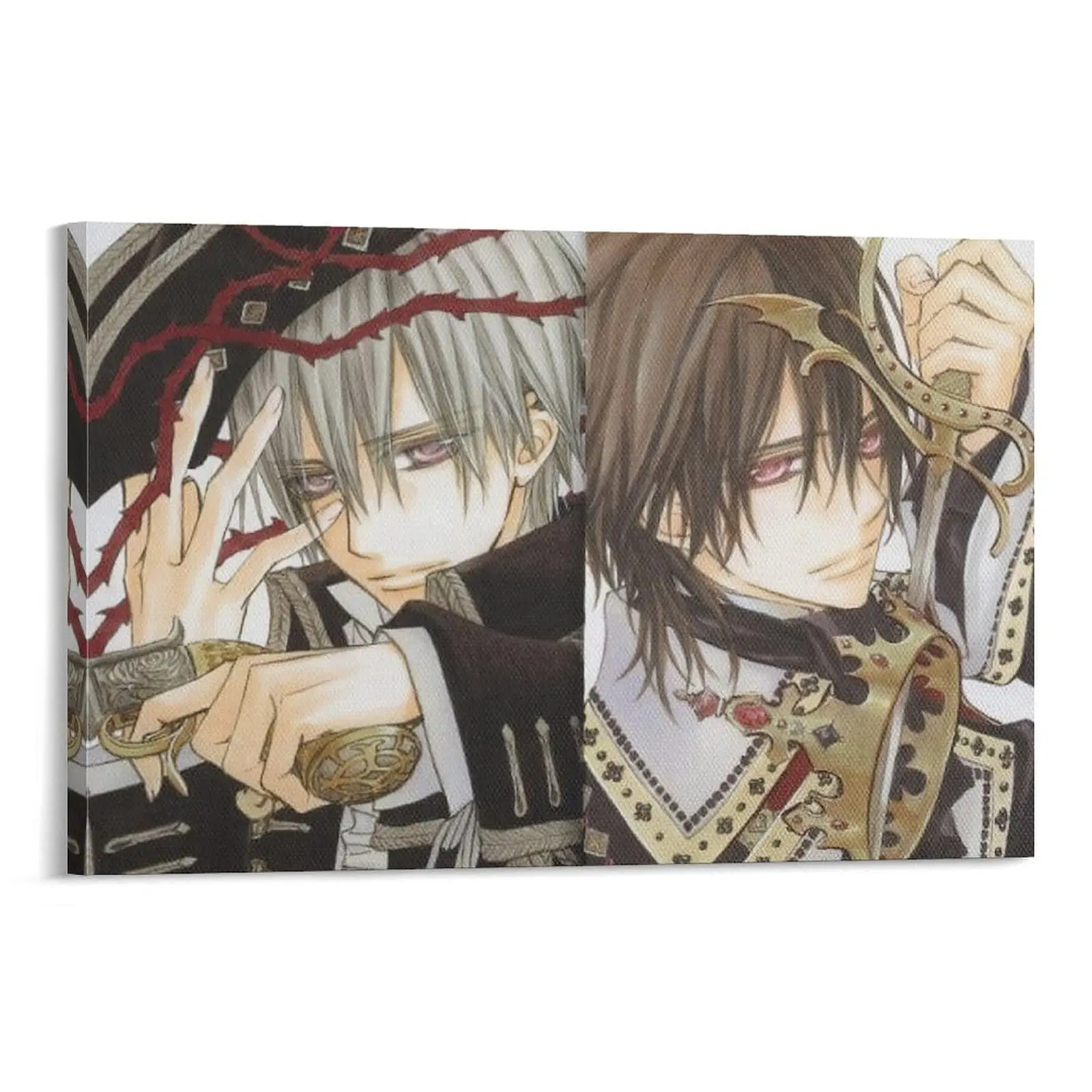 Vampire Knights Anime Poster. Japanese Aesthetic. Room Decor. Canvas Print. Wall Painting. Gifts. Modern Bedroom Decor. Poster Canvas Wall Art For Bedroom Decor Bar Office Room Decor Gift