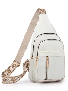 Fashionable Zipper Chest Bag, Casual Versatile Adjustable Crossbody Bag for Women, Lightweight Phone Bag, Trendy All-match Sling Bag, Adjustable Strap Bag for Daily Used