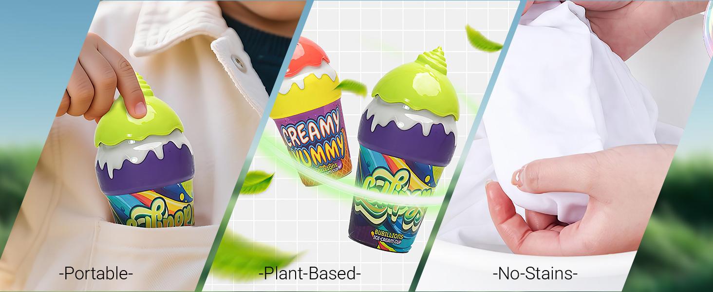 Upside Down Leak-Proof Bubbles Tumble,bubble toy,Mess-Free Kids Outdoor Toys,Birthday Party Favors for Boys Girls(Random Color)