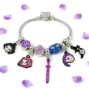 DIY KPop Demon Hunters-Inspired Charm Bracelet – Cute Anime Jewelry Gift for Daughter | Fashion Accessory for Kids & Adults