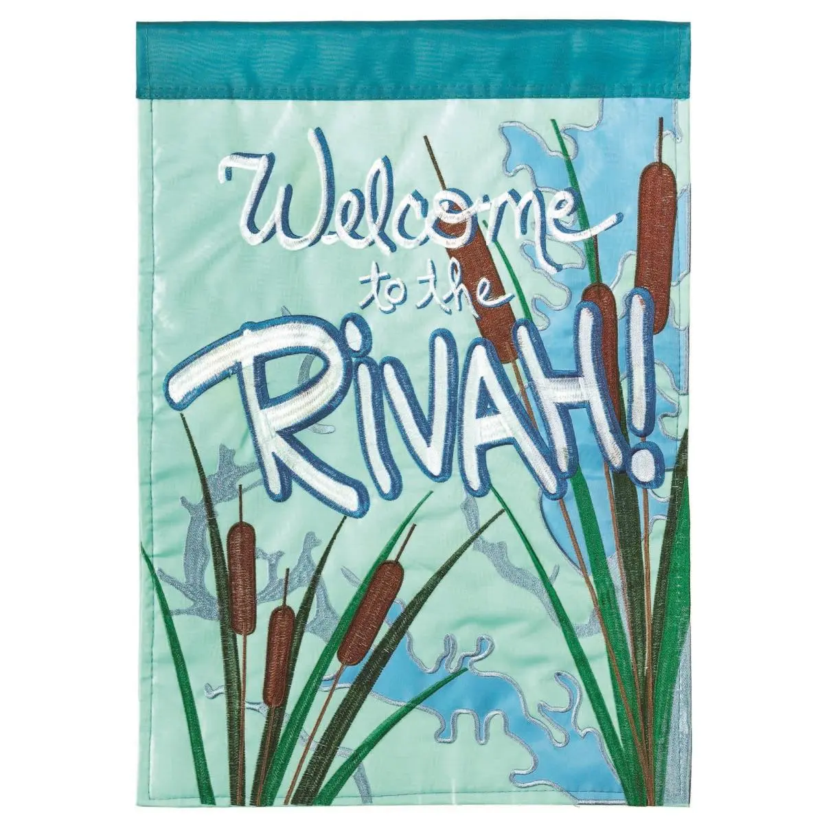 Dicksons M001128 Large Double Applique Welcome To The Rivah Polyester Flag - 29x42 in, Affordable, Double-Thickness, Durable, for Home & Garden Backdrops/Banners, 2 Lbs