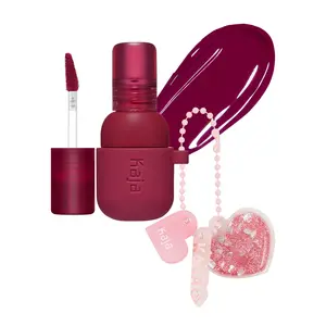 Kaja Korean Jelly Charm Lip & Blush Stain Key Chain Set | Lip & Cheek Stain, Long-lasting, Tinting Gloss Lipgloss Lip Tint, Moisturizer Plump Transfer-proof Glossy Makeup K-Beauty
