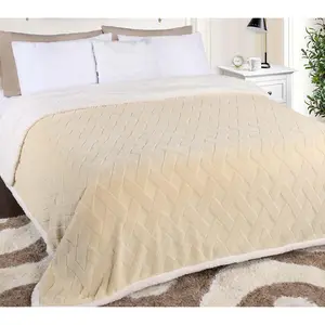 Superior Reversible Jacquard Fleece Blanket-  Full/Queen