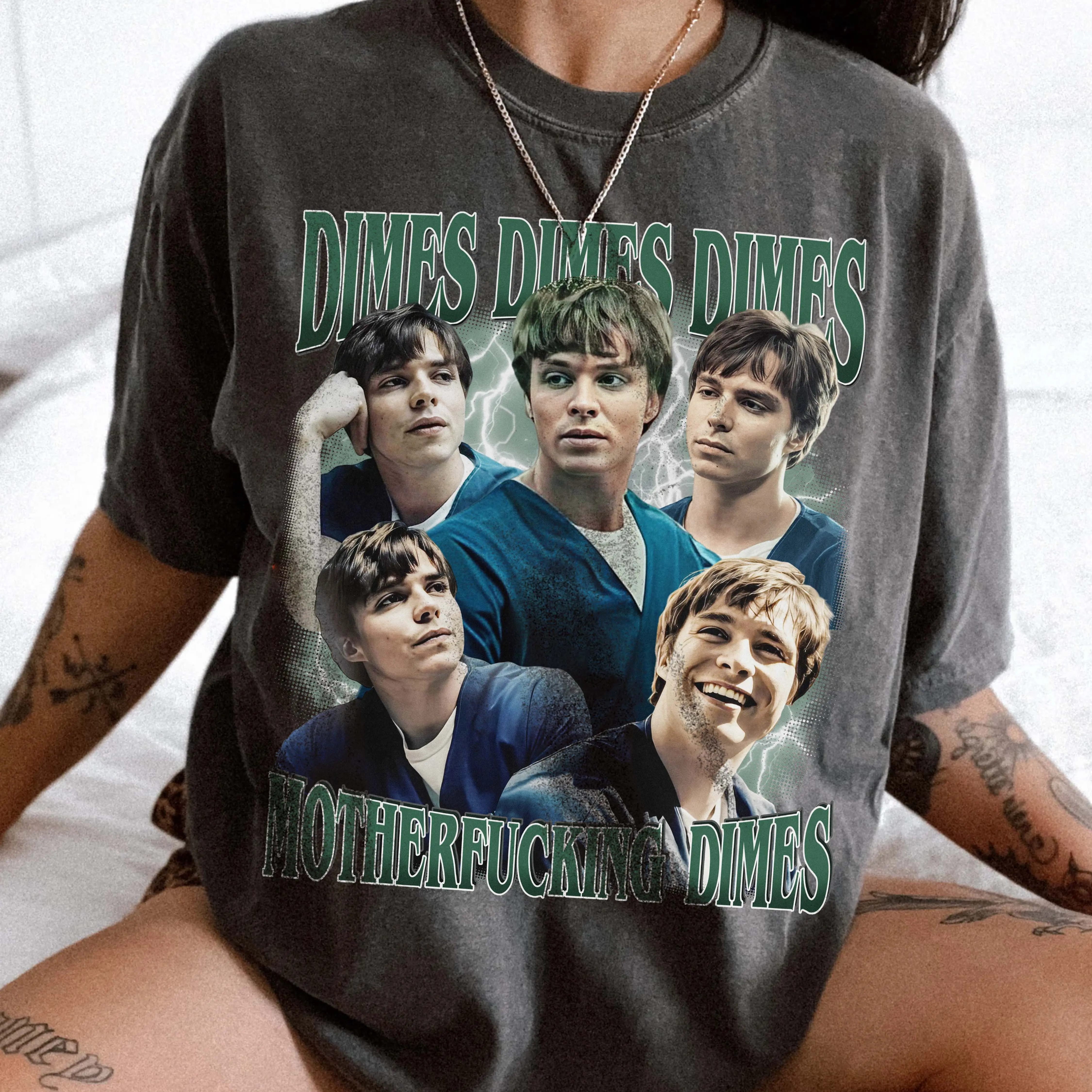 Nicholas Chavez Dimes Dimes  Comfort Colors T-shirt, Unisex Tops For Men- For Women, Y2K 90s Retro Movies Bootleg Tshirt, Soft Fit Fabric Prints Top