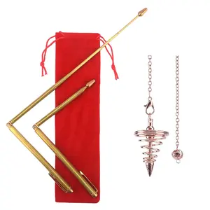 Solid Copper and Brass Dowsing Rods for Tracing Spiritual Energy, Detecting Gold, Water, Treasure, Buried Items and Ghost Hunting